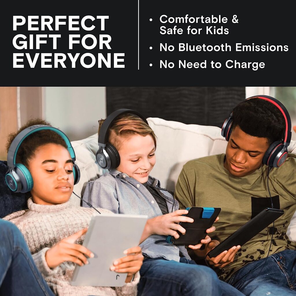 ARTIX CL750 Wired Headphones with Microphone - On Ear Headphones Noise Cancelling, Headphones Wired, Headphones Over Ear, Heaphones Wired, Overhead Headphones with Mic, Laptop Headphone, PC Head Phone